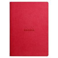 Cahier rhodiarama piqûre textile coquelicot A5 64 pages dot - Image 2