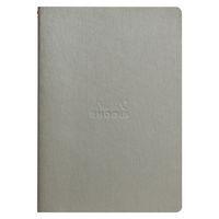 Cahier rhodiarama piqûre textile silver A5 64 pages ligné - Image 3