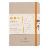 Carnet perpétuel beige A5 coins microperforés + élastique - Image 2