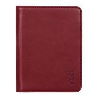 Livret porte-bloc n 11 lie de vin pour bloc carnet format A7 - Image 4