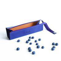 Trousse plumier saphir simili cuir italien 23x5x5 cm - Image 5