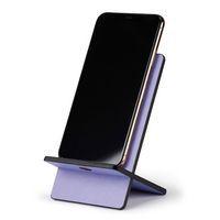Support pour téléphone mobile en simili cuir italien iris - Image 2