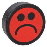 5 magnets smiley rouge 35mm rouge - Image principale