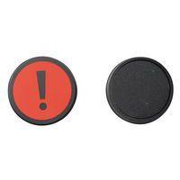 Lot de 5 aimantsean Management Attention Rouge - Image 2