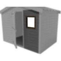 Hublot pour abri jardin - marron - Image principale