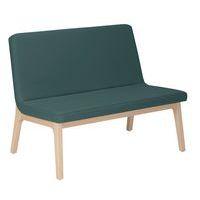 Banquette Zélos 2 places sans surpiqûre hêtre Origan - Image principale