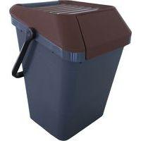 Poubelle EasyMax 45 L noir/marron - Image principale