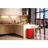 Poubelle à Pédale tri sélectif E-cube 28+18 ltr EKO rouge - Image 3