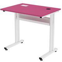 Poste écran Mini fixe mélaminé avec boitier recharge - Image principale