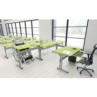 Poste écran posé Mini réglable mélaminé PMR - Image 3