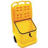 Bac à sel/sable mobile + joint/grenouillère 75L jaune - Image 4