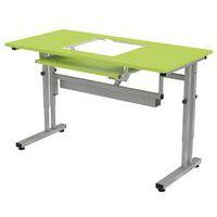 Poste écran sous vitre Mini réglable mélaminé PMR - Image principale