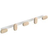 Patère murale à fixer - Sherwood - 5 patères - Bi-matière - Image 2