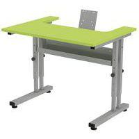 Poste écran semi encastré Mini réglable mélaminé - Image principale