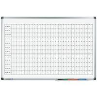PREMIUM planning annuel horizontal 60x90cm Acier laqué - Image principale