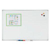 Tableau simple émaillé blanc cadre acier - 60 x 90 cm - Image 3