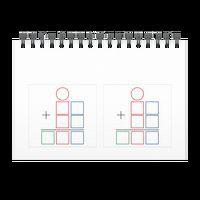 Lot de 80 stickers gabarit addition 6 x 5,5 cm - Image 2