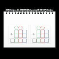 Lot de 80 stickers gabarit addition 6 x 5,5 cm - Image 3