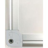 Tableau simple émaillé blanc cadre acier - 45 x 60 cm - Image 2