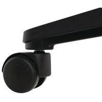 Fauteuil Office dossier résille + têtière assise tissu coloris rouge - Image 2