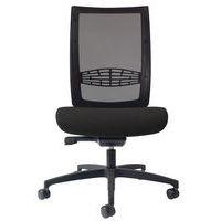 Chaise de bureau KIO dos Résille Noir assise Anthracite - Image principale