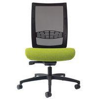 Chaise de bureau KIO dos Résille Noir assise Vert - Image principale