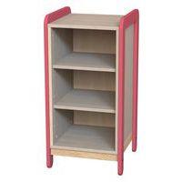 Meuble colonnes + niches Lili 1 colonne/3 cases Ht 98 cm corail - Image principale