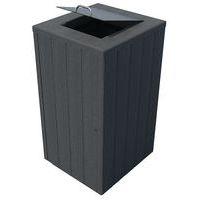 Poubelle Equilibre couvercle et trappe plastique recyclé Espace urbain - Image principale