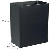 Corbeille pivotante murale 27l rectangulaire gris anthracite - Image 4
