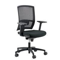 Siège de bureau Mia - Accoudoirs 3D - Noir - Linea Fabbrica - Image principale