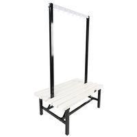 Banc double patère PVC blanc - À monter - Manutan - Image 5