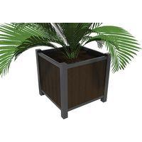 Jardinière Elégance 93 x 91 cm marron - pieds laqués anthracite 7016 - Image principale