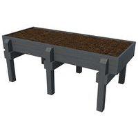 Jardin surélevé 6 pieds 240 x 110 cm - gris - Image principale
