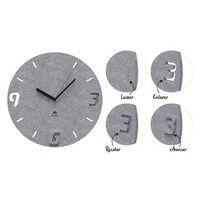 Horloge murale en matériaux PET 100% recyclé Ø 30 cm Gris - Image 5