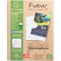 Pochette perforée A4 Forever - Sachet de 100 - Exacompta - Lot de 10 - Image 3