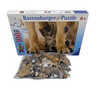Puzzle - Chien et chaton - 100 pièces - éd.2004 - Reconditionné - Image 3