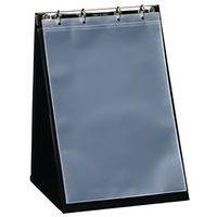 Chevalet de table A4 à la française noir 10 pochettes - Image principale