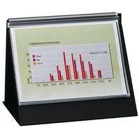 Chevalet de table A4 à l"italienne noir 20 pochettes - Image principale