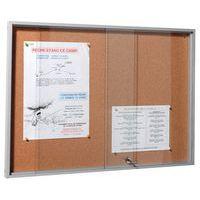 Vitrine fond liège porte coulissante Millénium Planorga - Image principale