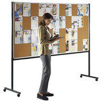 Panneaux d'affichage double face liège sur roulettes Ulmann - Image principale