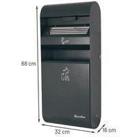 Cendrier-poubelle mural - 3 L / 14 L - anthracite - Image 3