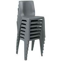 Chaise empilable Denver, M2, anthracite - Image 2