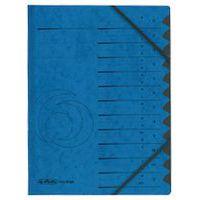 Lot de 6 Trieur easyorga, A4, carton, 12 compartiments, bleu - Image principale