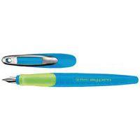 Lot de 6 Stylo plume my.pen, plume: L, bleu clair / vert fluo - Image principale