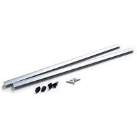 Lot de 10 Profilé bannière avec embouts et crochets coulissants 800mm - Image 3