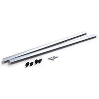 Lot de 10 Profilé bannière avec embouts et crochets coulissants 850mm - Image 3