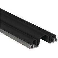 Anti-pince doigts Garomin côté paumelles - 1,40 m + rails - noir - Image principale