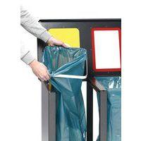 Station de tri sélectif triple avec anneau de serrage 110L - Image 3