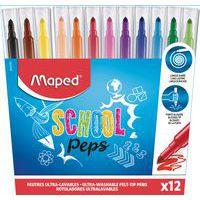 Pochette de 12 feutres de coloriage school'peps Maped couleurs assorties - Image principale