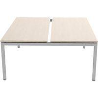 Bureau droit Bench 2 places Inesa Chêne 180 cm - Image 2